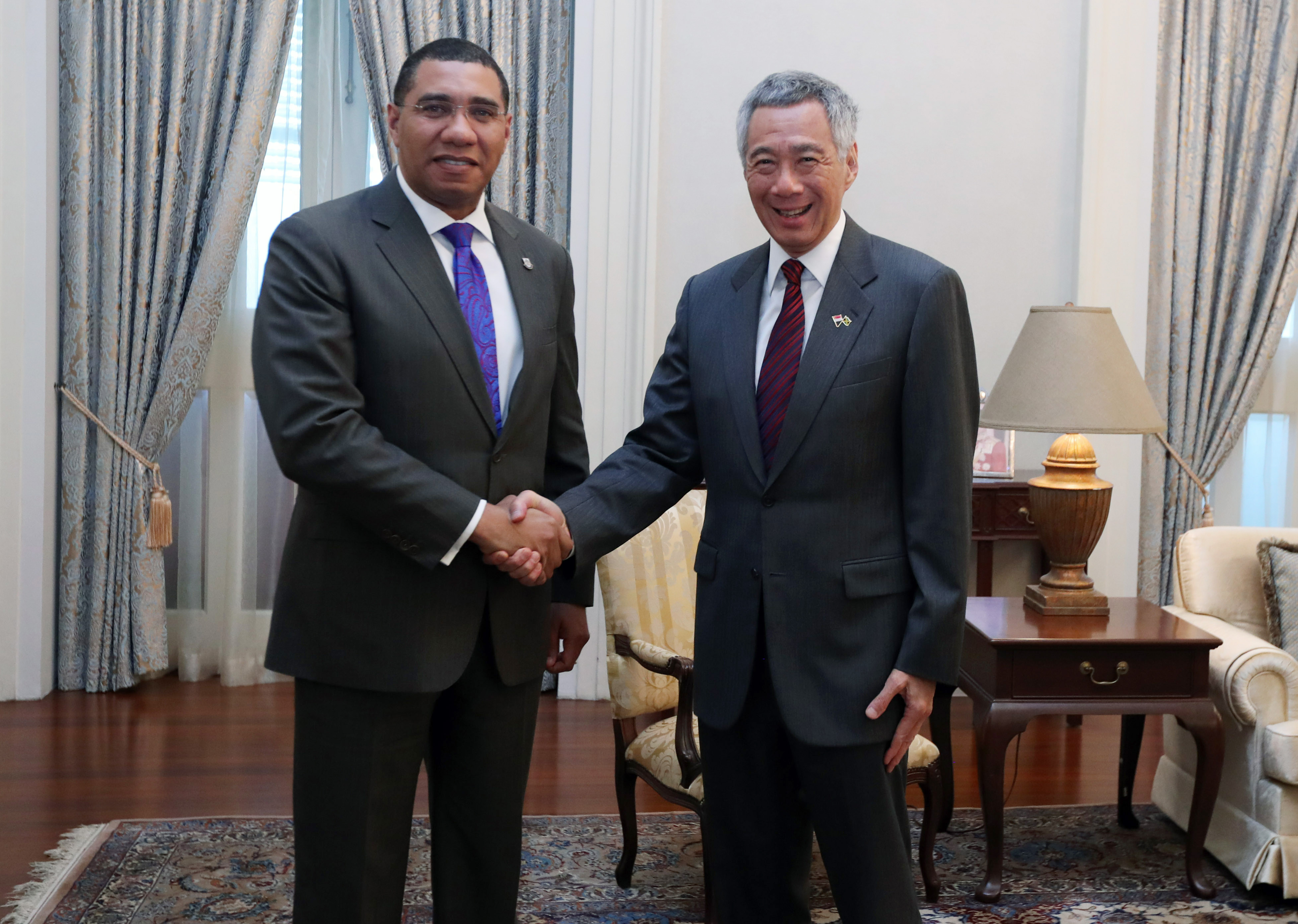 Visit by Jamaican PM Andrew Holness on 28 July 2017 (MCI Photo by Fyrol)