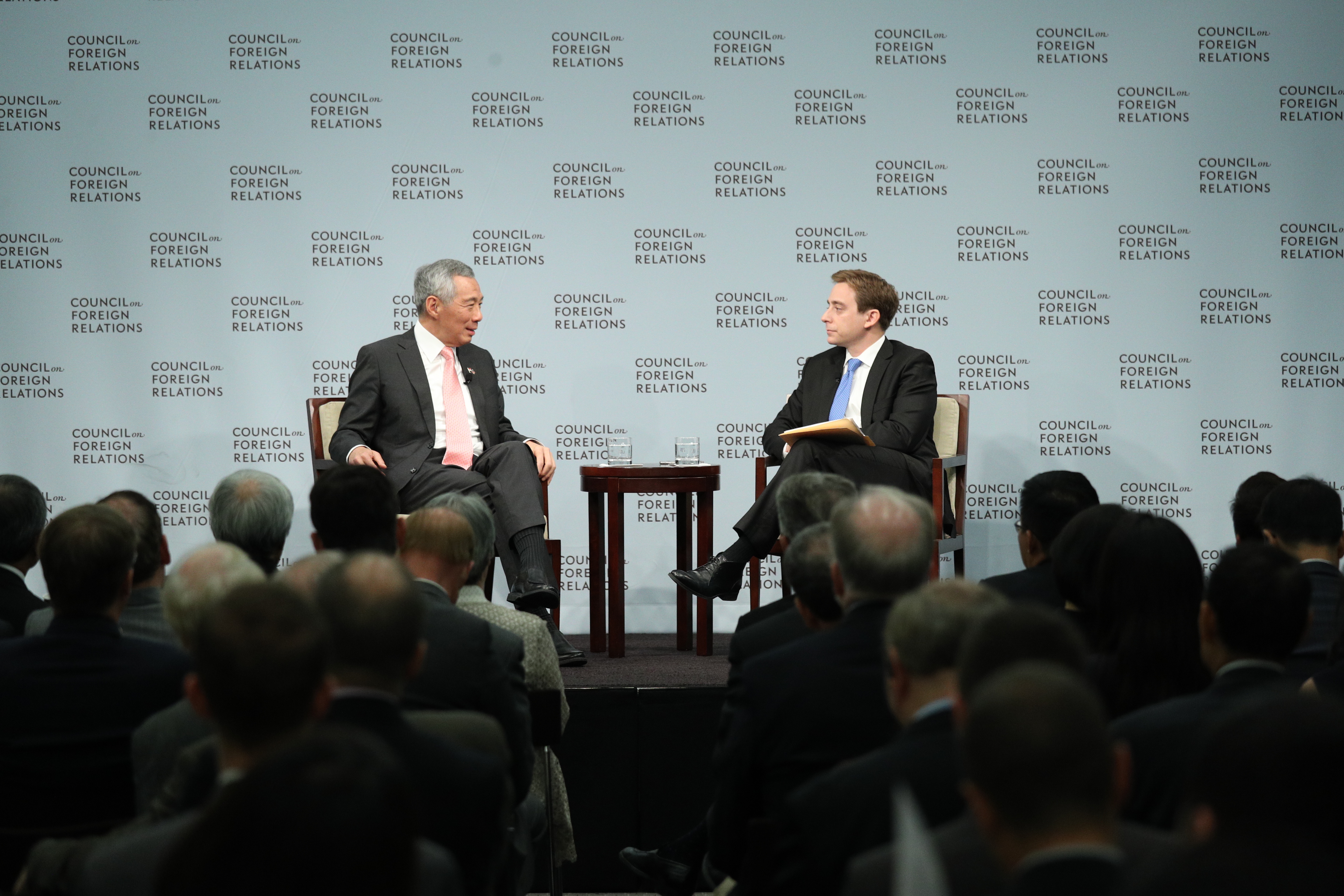 PM Lee Hsien Loong at Dialogue with Council of Foreign Affairs on 25 Oct 2017 (MCI Photo by Kenji Soon)