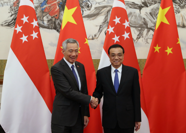 PM Lee meeting Premier Li Keqiang.