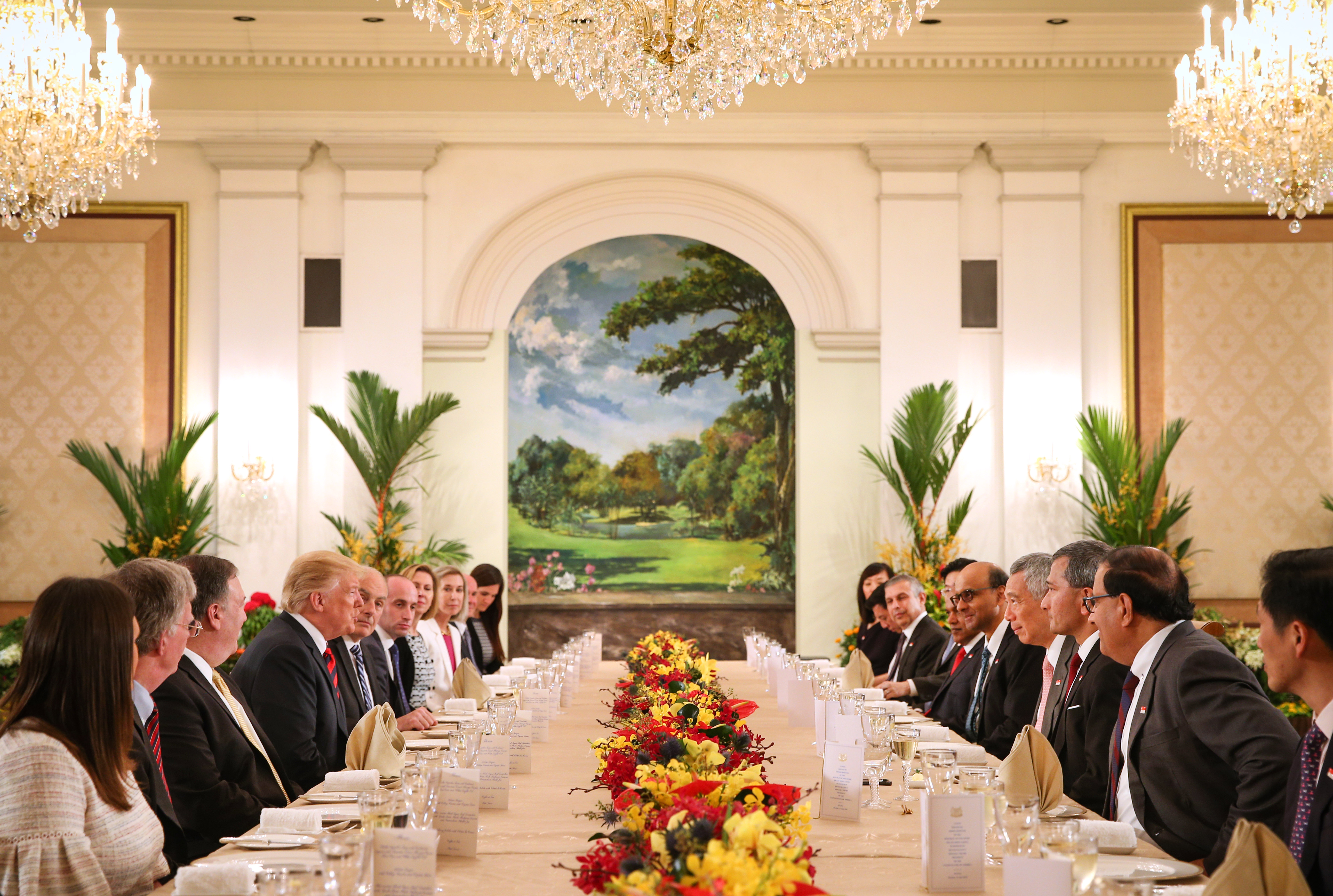 PM Lee Hsien Loong meeting US President Donald Trump on 11 Jun 2018 (MCI Photo by Terence Tan)