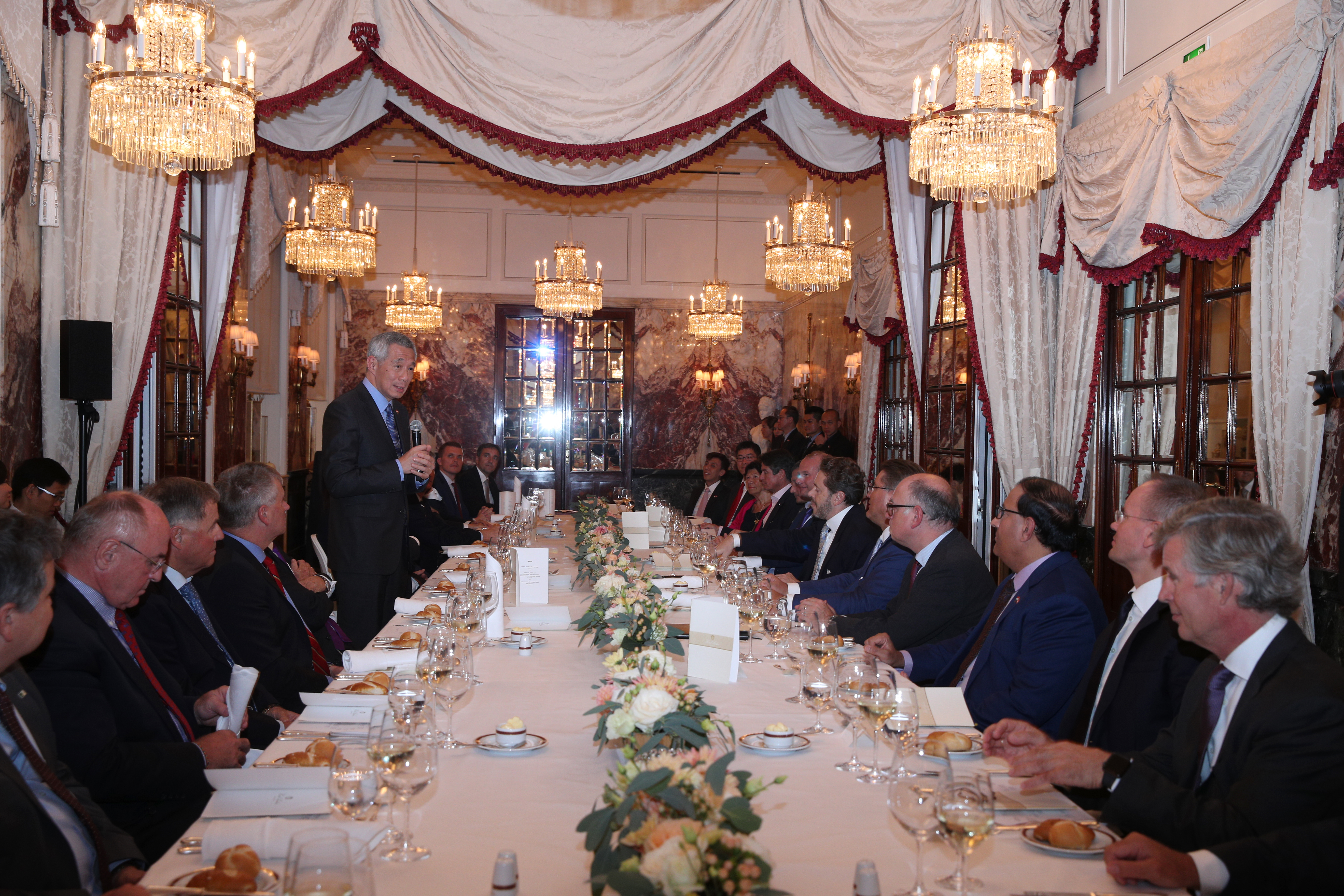 Dinner with Austrian business leaders, hosted by the Austrian Federal Economic Chamber (MCI Photo by Chwee)