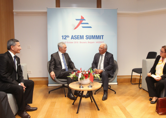 PM Lee meeting with Portuguese Prime Minister Antonio Costa. (MCI Photo by Chwee)