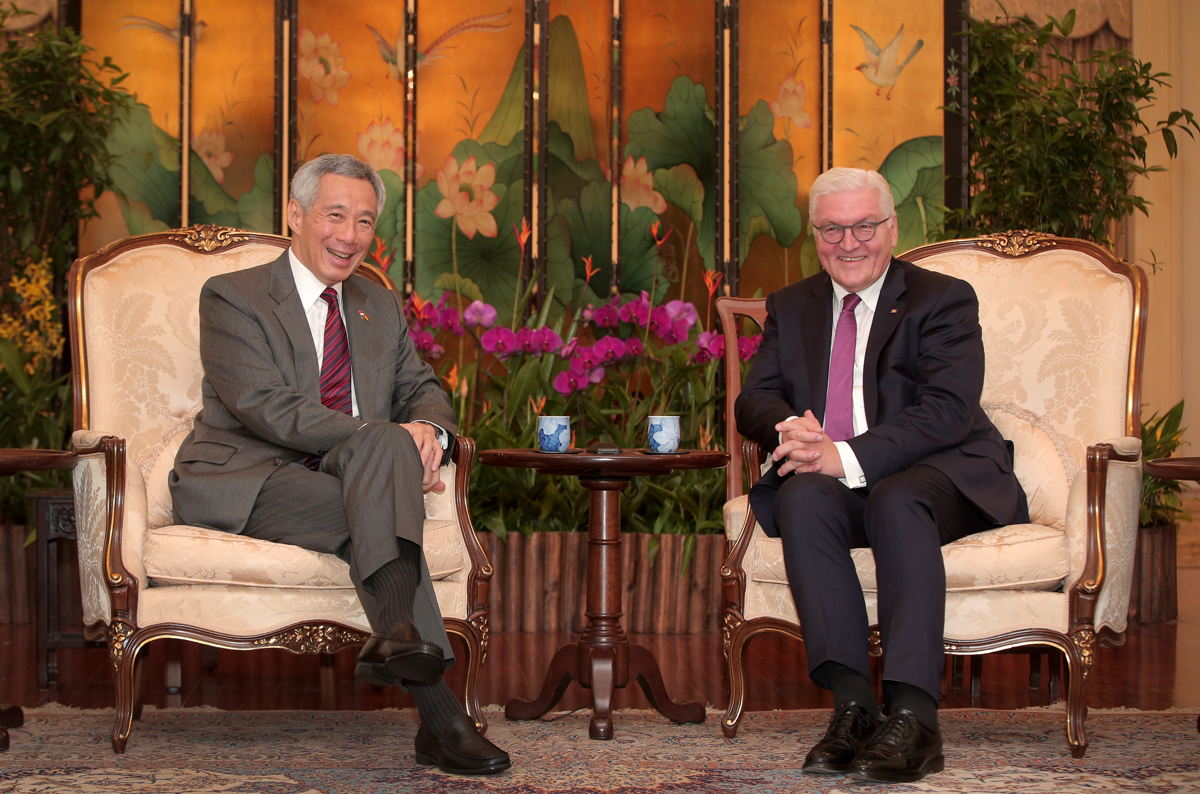 PM Lee Hsien Loong meeting with German President Frank-Walter Steinmeier on 2 Nov 2017 (MCI Photo by Terence Tan)